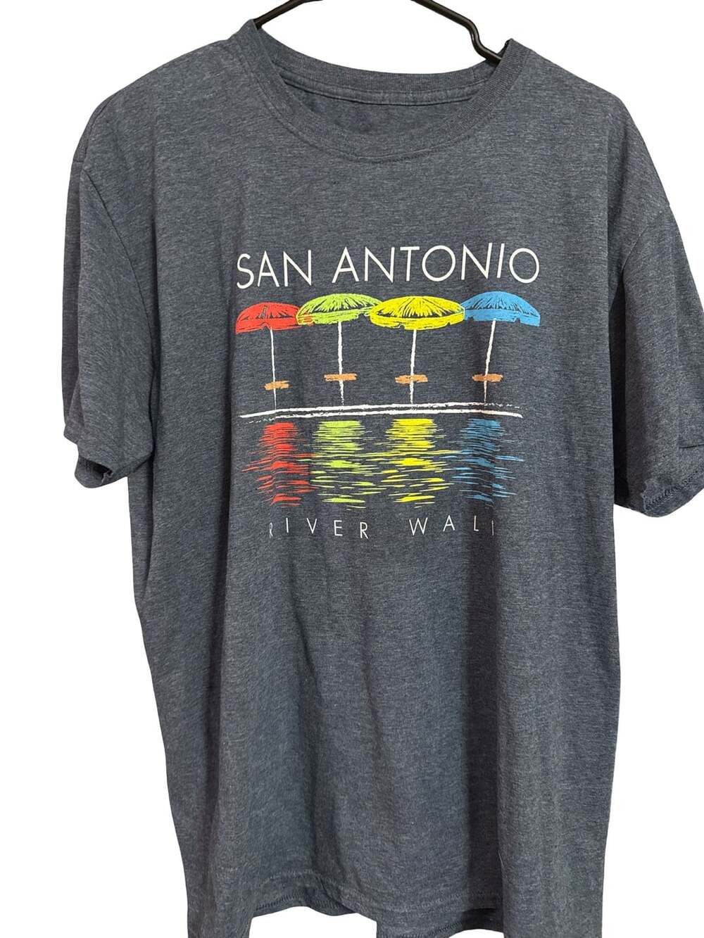 San Antonio River Walk T-Shirt Gray Souvenir Graphic Tee